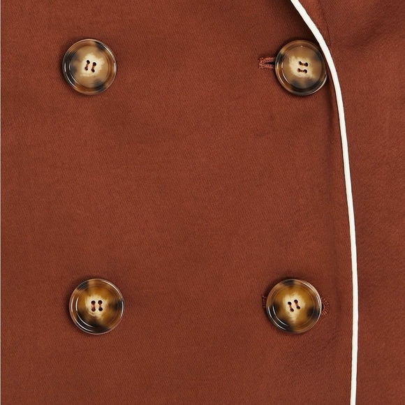 NWT Veronica Beard Roche Dickey Blazer DARK COPPER Size 2 - Picture 6 of 11